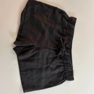 J. Crew Black Linen Short (NWT, Size 10)